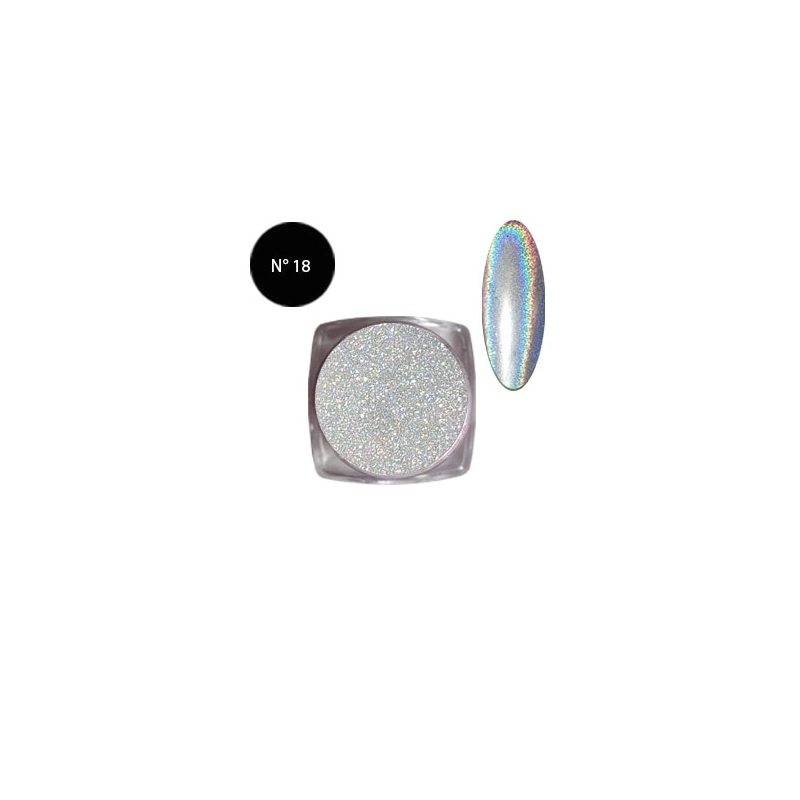 POUDRE CHROME HOLOGRAMME NKF N°18
