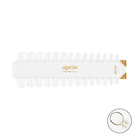 Gel-X Tip Swatch: Natural / Sculpted Round Short