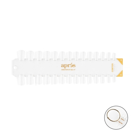 Gel-X Tip Swatch: Natural / Sculpted Coffin Short
