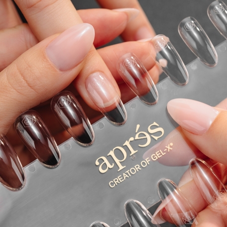 Gel-X Tip Swatch: Natural / Sculpted Coffin Long