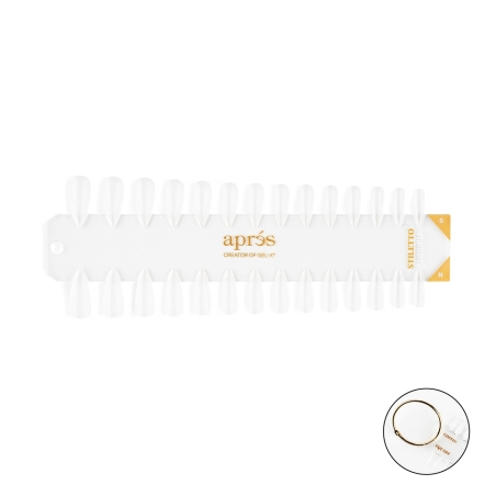 Gel-X Tip Swatch: Natural / Sculpted Stiletto Medium