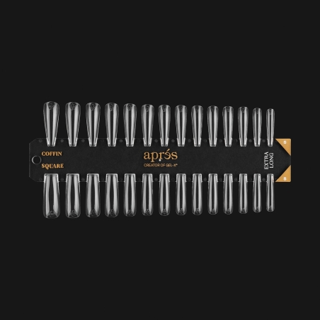 Gel-X Tip Swatch: Sculpted Coffin / Square Extra Long