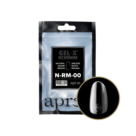 RECHARGES GEL-X® NATURAL ROUND MEDIUM REFILL BAG