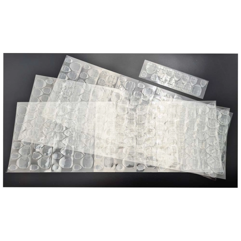 30 STICKERS TABS DOUBLE FACE PRESS ON NKF 360pcs