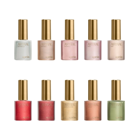 Velvet Cat Eye - Astral Gel Couleur, 10pcs Set Apres Nail