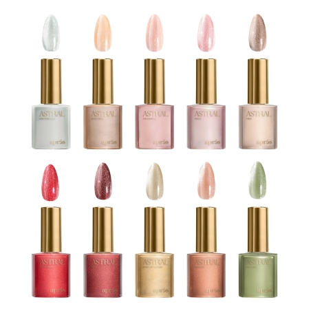 Velvet Cat Eye - Astral Gel Couleur, 10pcs Set Apres Nail