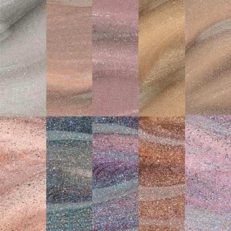 Shimmery Cat Eye - Astral Gel Couleur, 10pcs Set Apres Nail