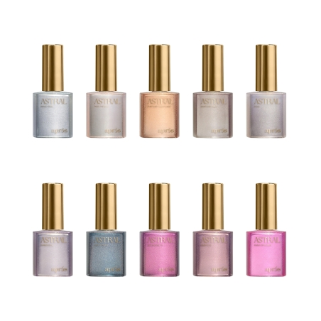 Flash Glitter - Astral Gel Couleur, 10pcs Set Apres Nail