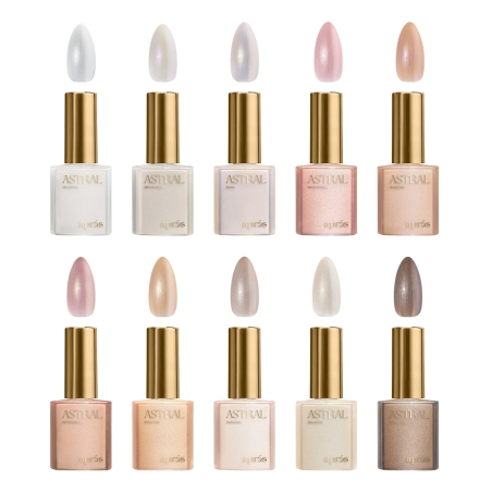 Pearlescent - Astral Gel Couleur, 10pcs Set Apres Nail