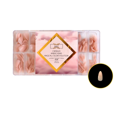 CAPSULES AMERICAINES MAGICAL COLOR EVOLUTION NATURAL AMANDE COURT BELLE NKF 300pcs