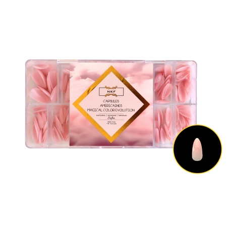 CAPSULES AMERICAINES MAGICAL COLOR EVOLUTION NATURAL AMANDE MEDIUM SOFIA NKF 300pcs