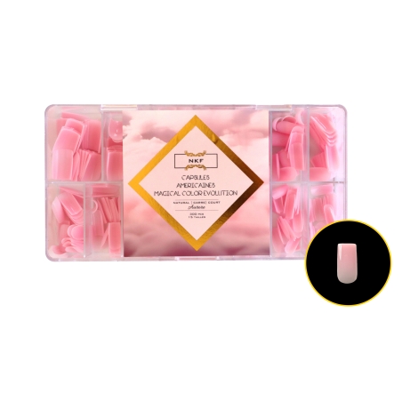 CAPSULES AMERICAINES MAGICAL COLOR EVOLUTION NATURAL CARRE COURT AURORE NKF 300pcs