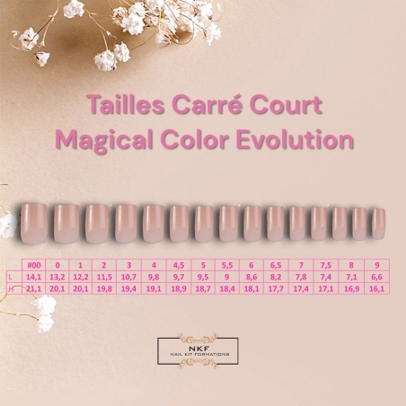 CAPSULES AMERICAINES MAGICAL COLOR EVOLUTION NATURAL CARRE COURT BELLE NKF 300pcs