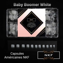 CAPSULES AMERICAINES NKF Natural Carré Court BABY BOOMER BLANC