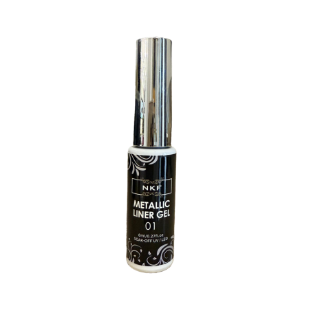 Liner Gel Metallic NKF 01 ARGENTE