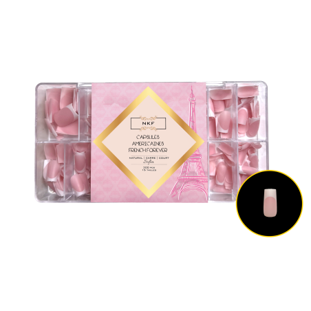 CAPSULES AMERICAINES FRENCH FOREVER NATURAL CARRE COURT SOFIA NKF 300pcs