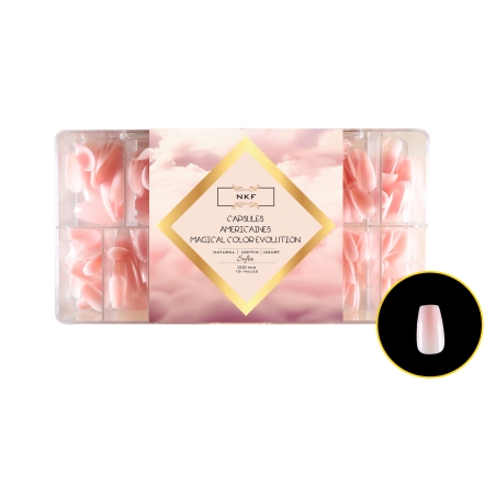 CAPSULES AMERICAINES MAGICAL COLOR EVOLUTION NATURAL COFFIN COURT SOFIA NKF 300pcs