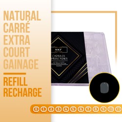 Refill/Recharge Capsules Americaines NKF Natural Carre EXTRA Court Gainage