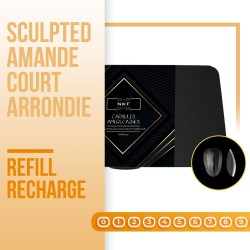 Refill/Recharge Capsules Americaines NKF Sculpted Amande Court Arrondie