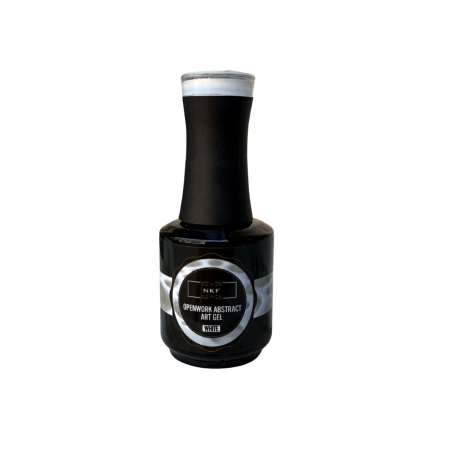 Openwork Absract Art Gel White NKF