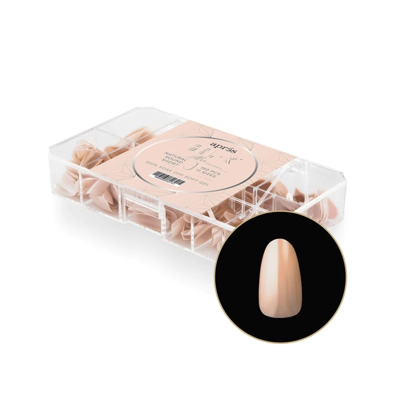 Gel-X Neutrals Alex Natural Round Short Box of Tips 150pcs