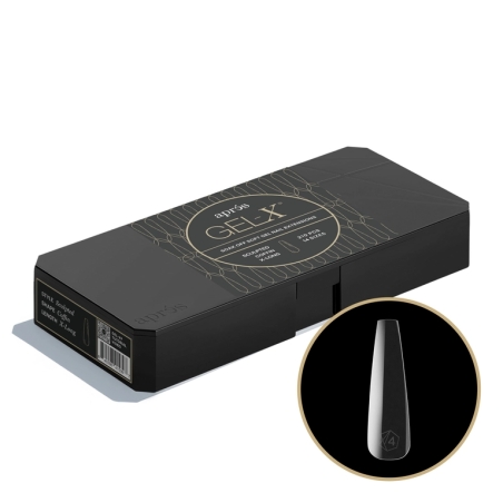 CAPSULES Gel-X®Sculpted Coffin Short  Box of Tips - Mini (14 sizes, 280pcs)