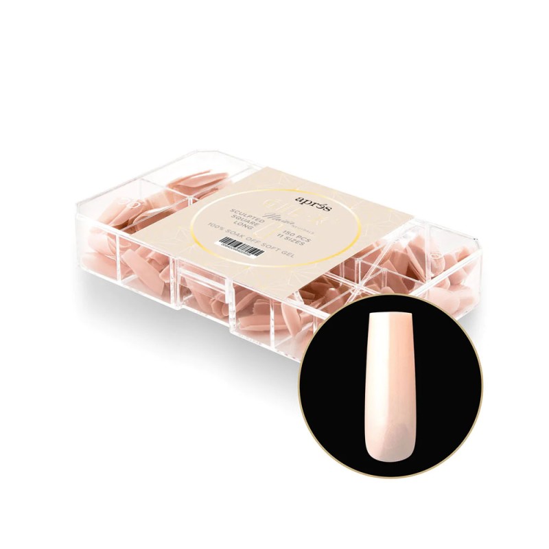 Gel-X Neutrals Maisie Sculpted Square Long Box of Tips 150pcs