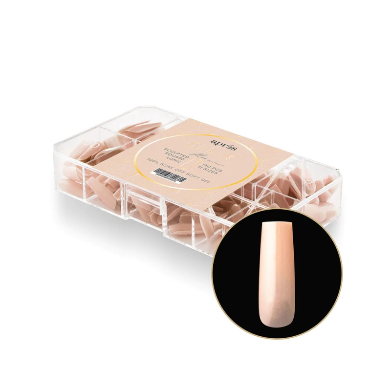 Gel-X Neutrals Alex Sculpted Square Long Box of Tips 150pcs