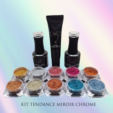 KIT CADEAU NAIL ART MIROIR POWDER NKF