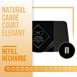 Refill/Recharge Capsules Americaines NKF NATURAL CARRÉ COURT ELEGANT