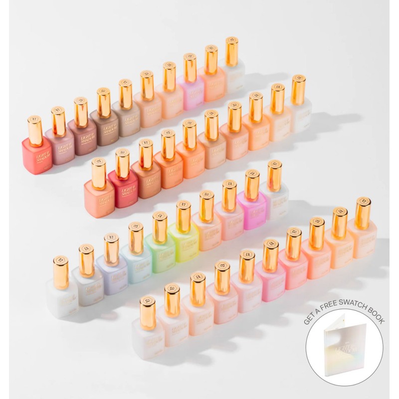 SHEER GEL COULEUR COLLECTION - FULL SET OF 40 LIGHT & SHADOW SHEER GEL COULEUR APRES NAIL (Copie)